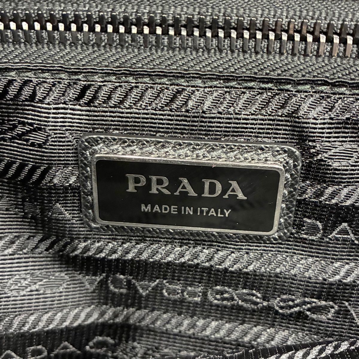 Prada Re-Nylon Sapphia Leather Belt Bag Black