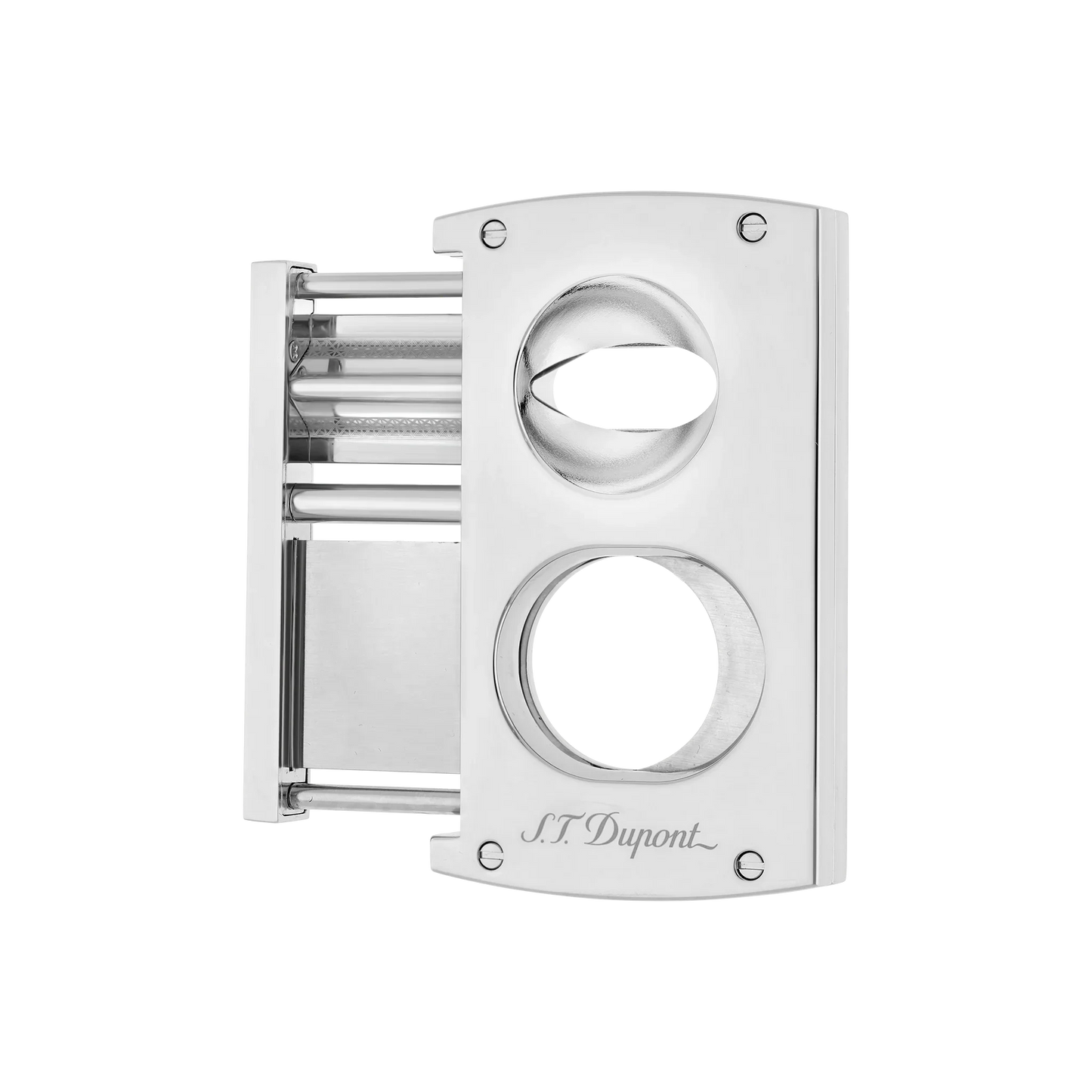S.T. DUPONT Cigar Cutter/Coupe Cigare Double Blade Silver 003418