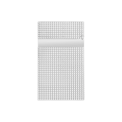 S.T. DUPONT LIGNE 2 DIAMOND HEAD SILVER LIGHTER/BRIQUET 016184