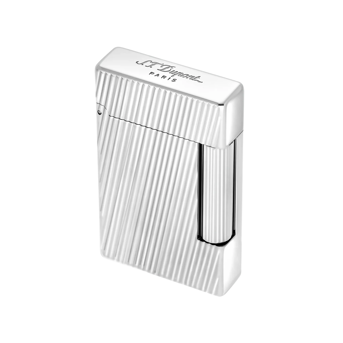 S.T. DUPONT INITIAL DIAGONAL SILVER LIGHTER/BRIQUET 020830