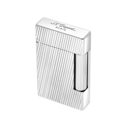 S.T. DUPONT INITIAL DIAGONAL SILVER LIGHTER/BRIQUET 020830