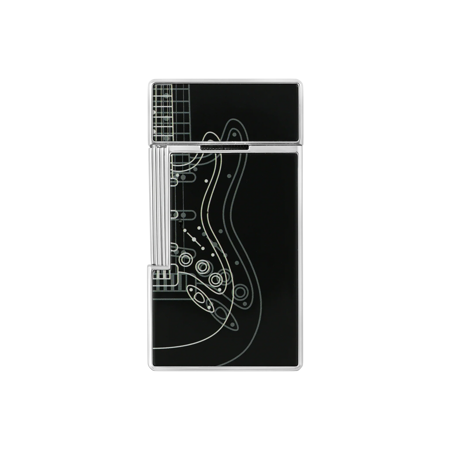 S.T. DUPONT Fender Biggy Black Lacquered Lighter/Briquet 025025