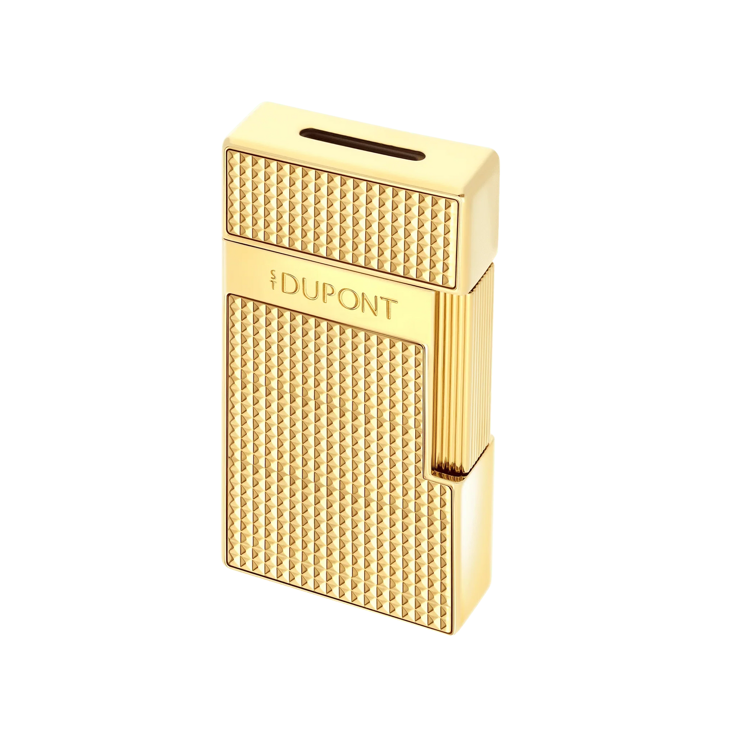 S.T. DUPONT Biggy Diamond Head Gold Lighter/Briquet 025209