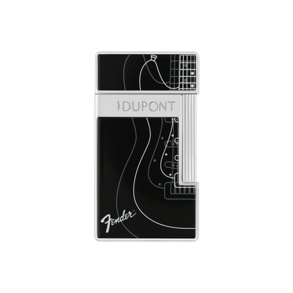 S.T. DUPONT Slimmy Fender Black Lacquered Lighter/Briquet 028025