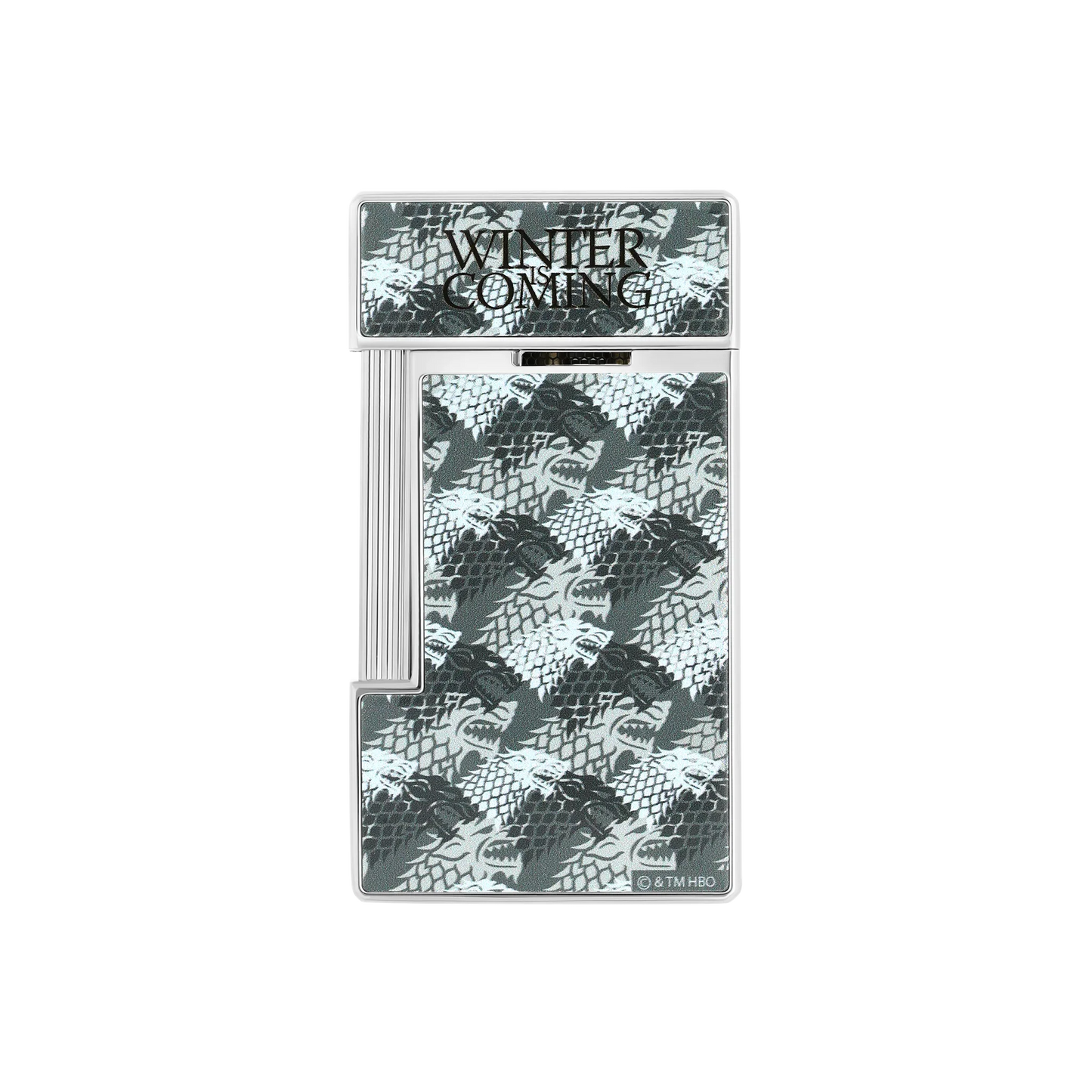S.T. DUPONT Slimmy Lacquered Game of Thrones Light Grey Lighter/Briquet 028113