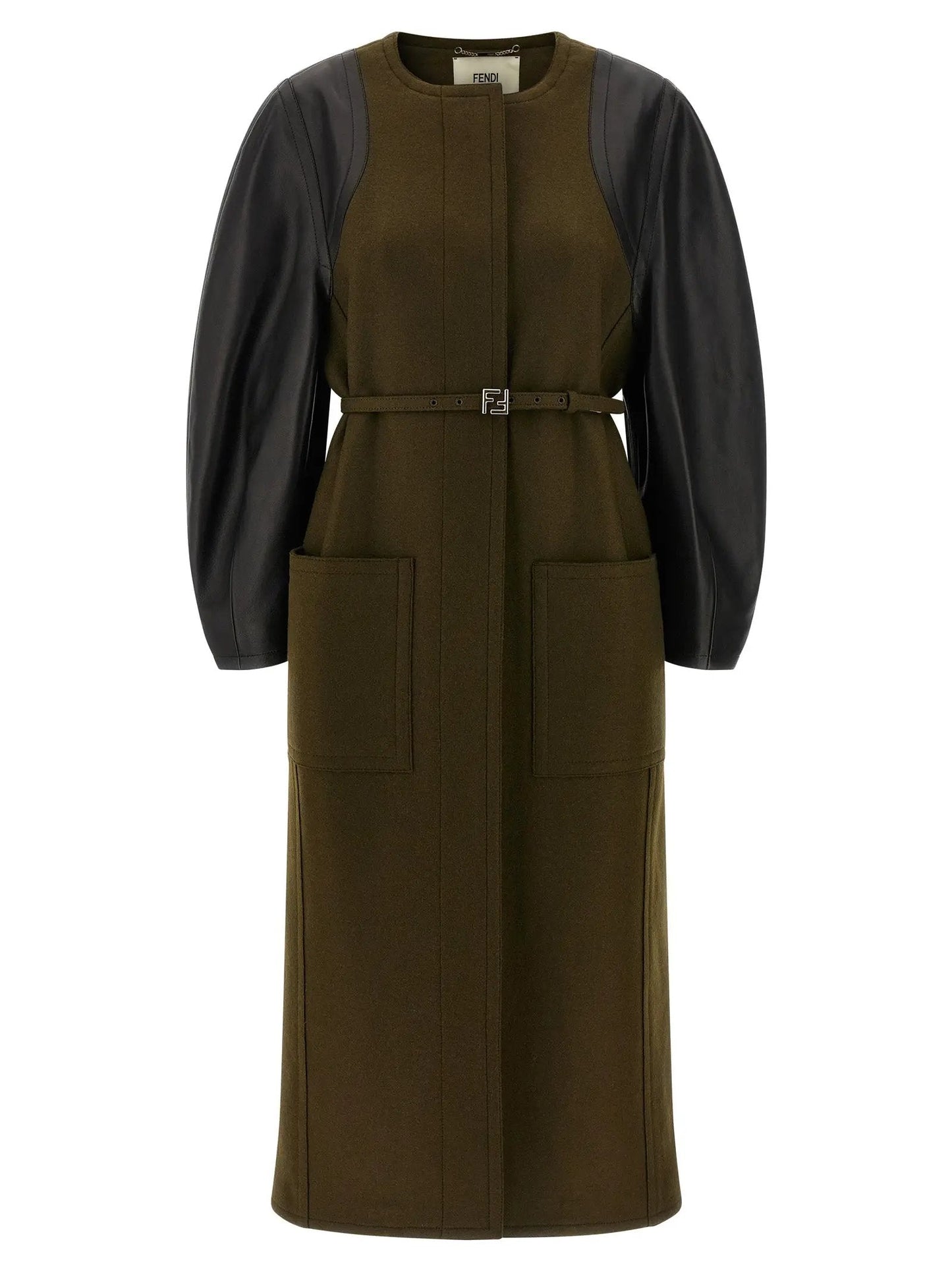 Fendi Bicolor Viscose Coat
