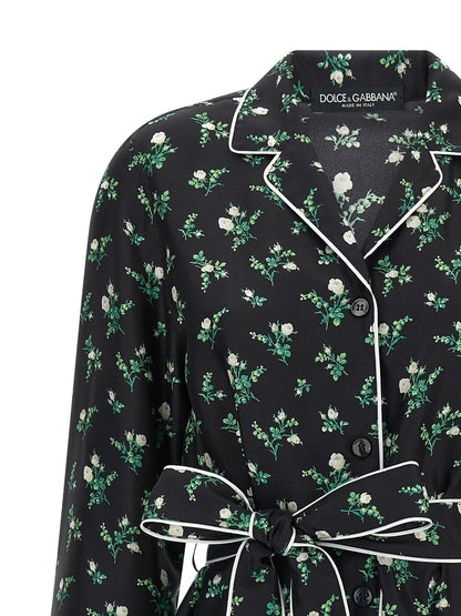 Dolce & Gabbana Black Silk Blouse