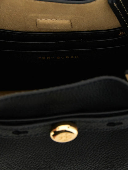 Tory Burch Black Cowhide Crossbody Bag