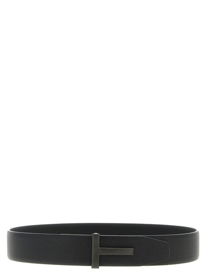 Tom Ford Black Calfskin Belt