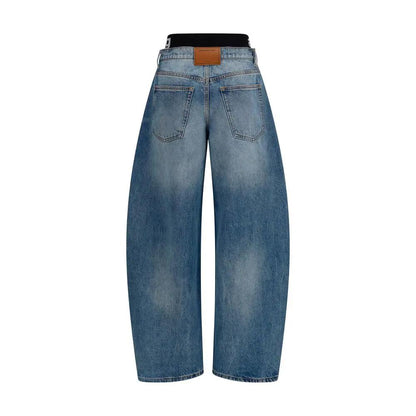 Alexander Wang Blue Cotton Relaxed Fit Jeans