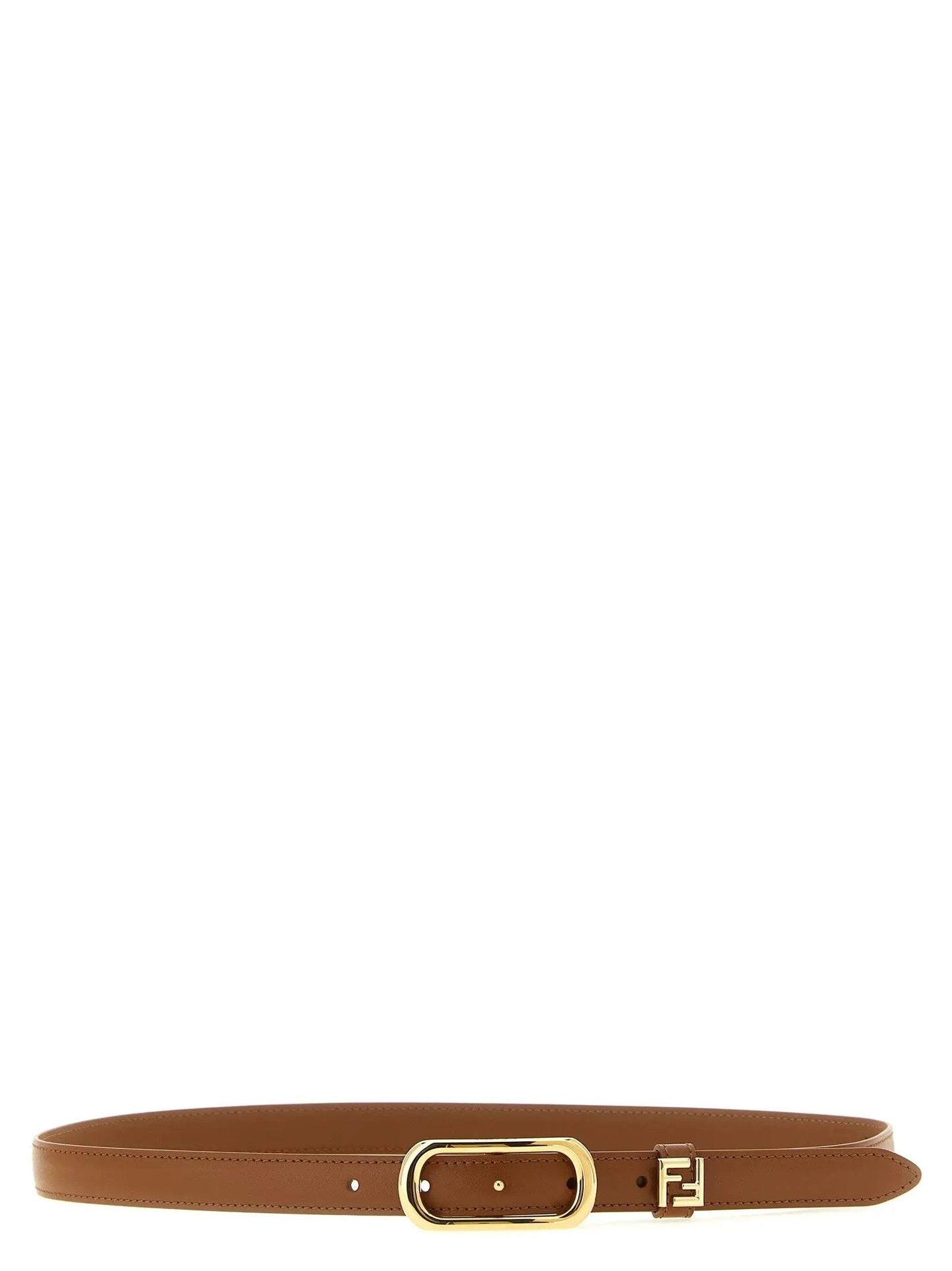 Fendi Brown Calfskin Leather Regular Belt