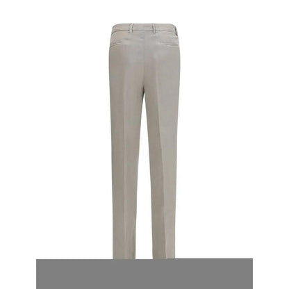 Brunello Cucinelli Gray Linen Casual Pants