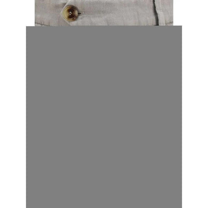 Brunello Cucinelli Gray Linen Casual Pants