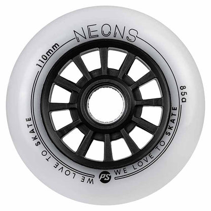 Powerslide Neons LED 110mm/85A Wheels (Pack of 3)