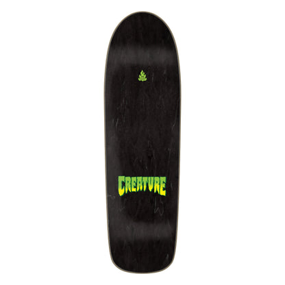Creature Skateboard Deck Logo Spray Black 9.30" x 31.925"