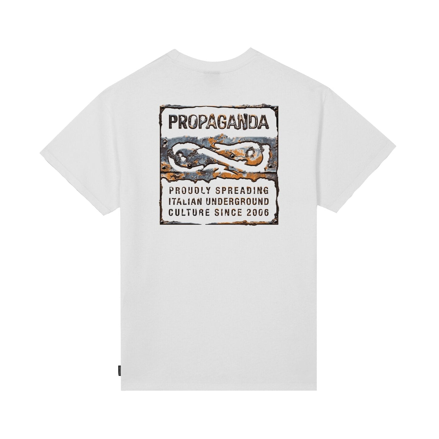 PROPAGANDA T-shirt Label Rust art. 26SSPRTS650 col. WHITE