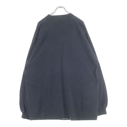 Balenciaga Back Label Oversized Long Sleeve Tee Shirt
