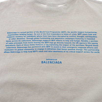 Balenciaga Wfp Logo T-Shirt XS Short Sleeve Cotton Gray