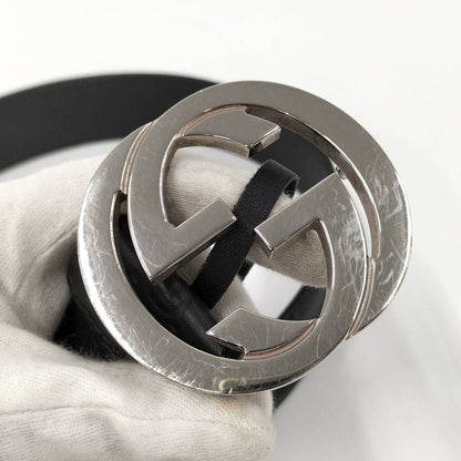 Gucci Interlocking Belt Leather Black