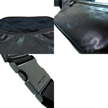 Saint Laurent Paris Leather Belt Bag Black