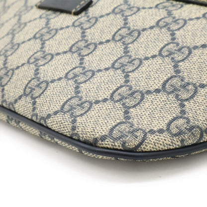 Gucci GG Supreme Belt Bag Waist Pouch Hip Leather Navy