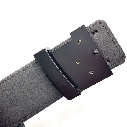 Louis Vuitton Ceinture LV Initial Leather Black Belt
