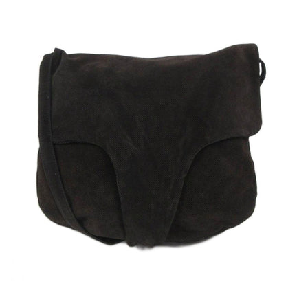 Bottega Veneta Archive Shoulder Bag Crossbody Suede Leather Reversible Dark