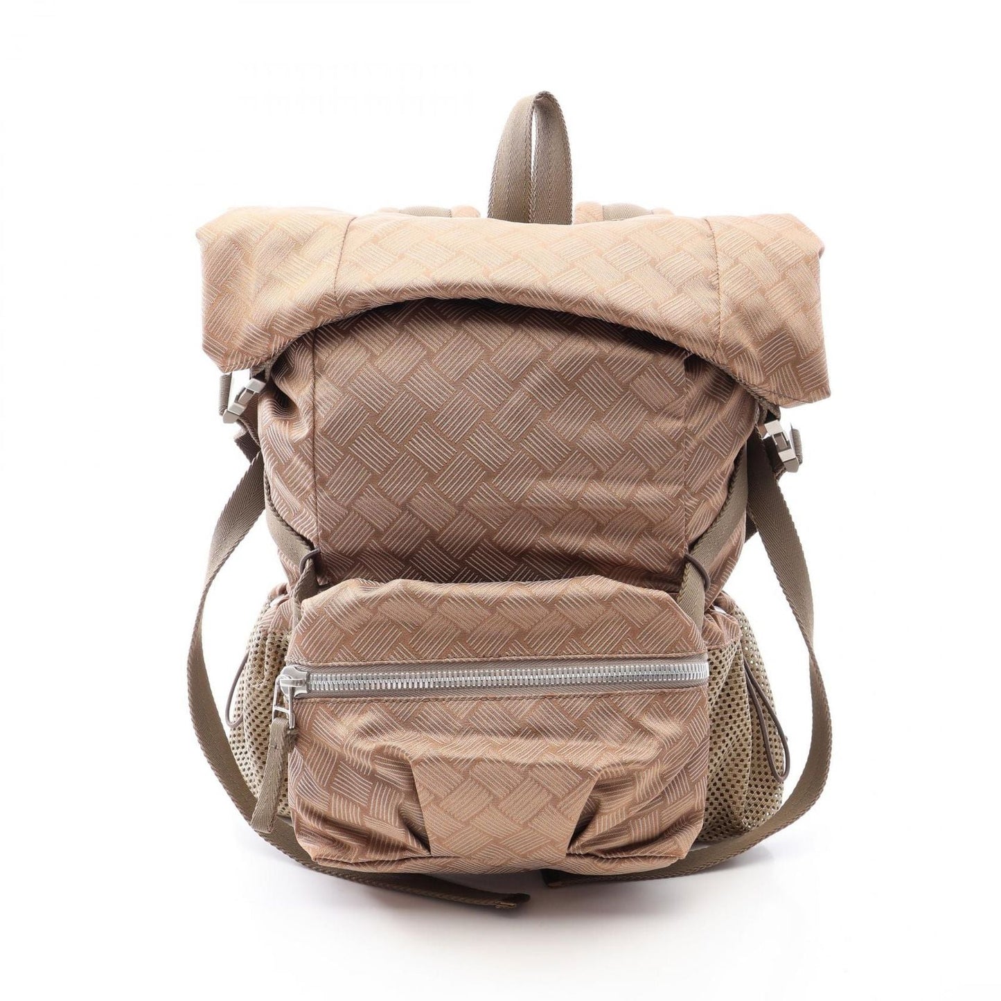 Bottega Veneta Backpack Trekking Intrecciato Beige Nylon