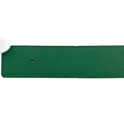 Hermes Belt Yellow Green Constance Waist 63 30 Togo Leather Logo Buckle