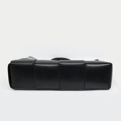 Bottega Veneta Arco Tote Bag Black Intrecciato Calf Leather