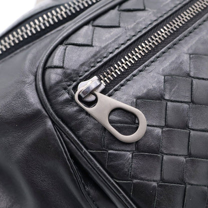 Bottega Veneta Intreccia Leather Belt Bag Black