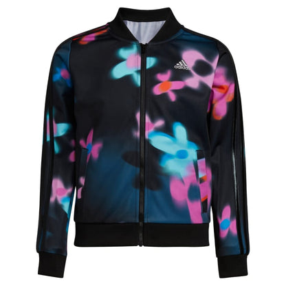 Kids' adidas Allover Print 3-Stripes Tricot Jacket
