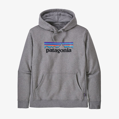 Patagonia Men's P-6 Logo Uprisal Hoody Felpa Uomo con cappuccio Logo Gravel Heather Grigio