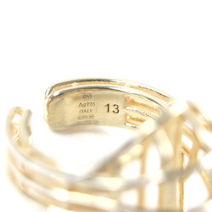 Bottega Veneta 3 D Wire Ring AG 925 Gold 13