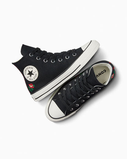 Chuck Taylor All Star Rose Cross Stitch High Top