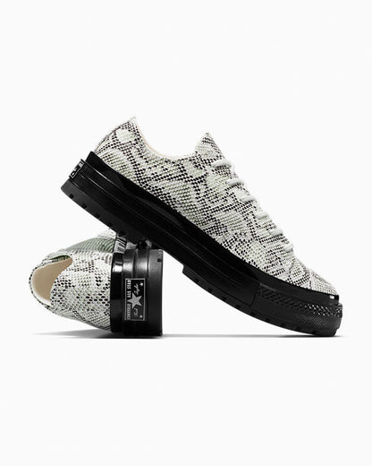 Chuck 70 Formal Suede Snake Print Low Top