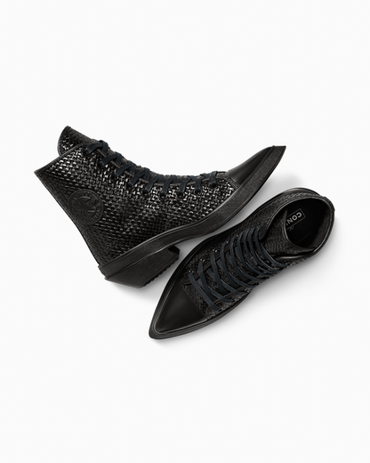 Chuck 70 De Luxe Pointed Platform Woven Leather