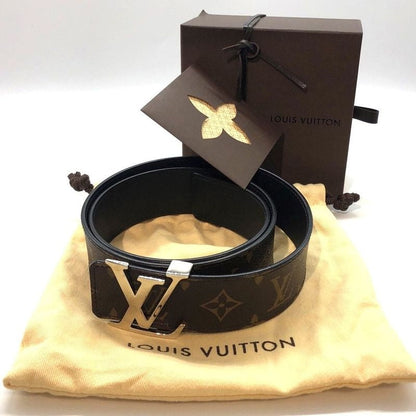 Louis Vuitton Belt M9821 Leather Brown Storage With Bag And