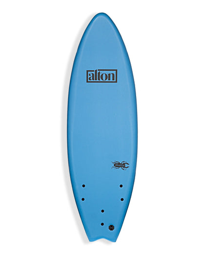 BEETLE 5'5 Soft Top Surfboard - Blue/Green