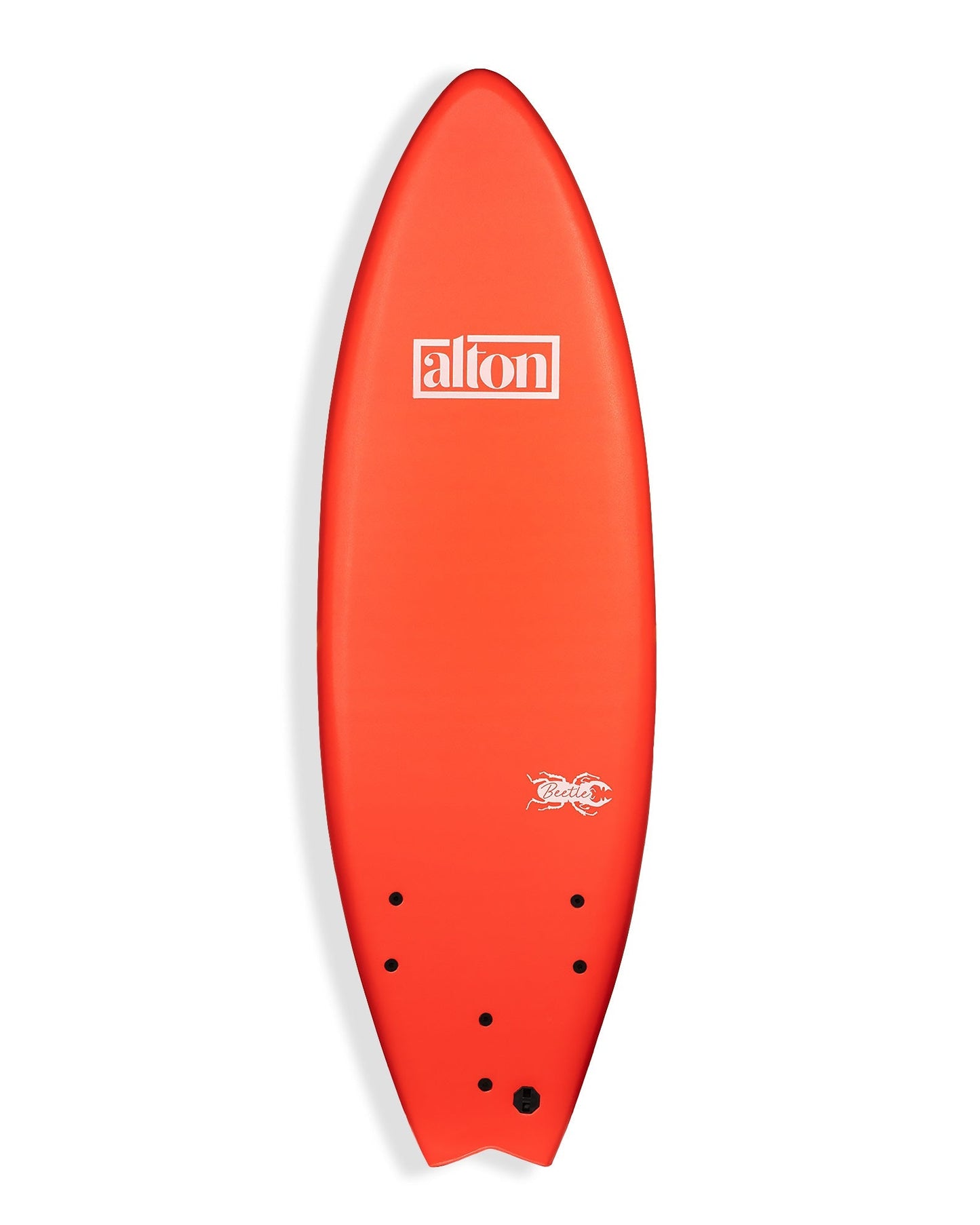 BEETLE 5'5 Soft Top Surfboard - Red/White