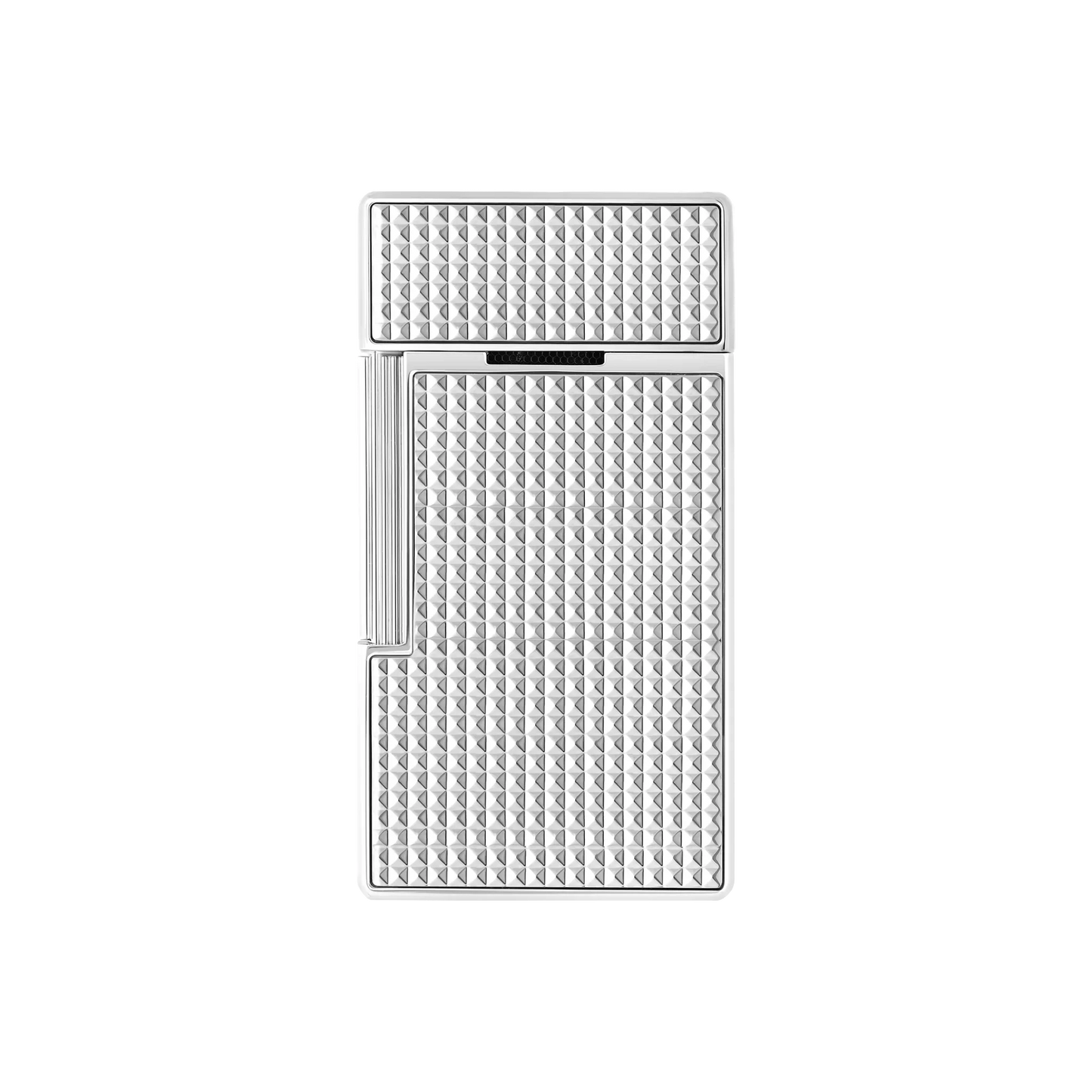 S.T. DUPONT Biggy Diamond Head Silver Lighter/Briquet 025010