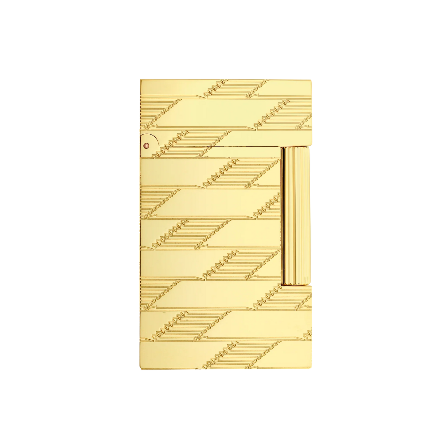 S.T. DUPONT Ligne 2 Monogram 1872 Golden Guilloche Lighter/Briquet C16178