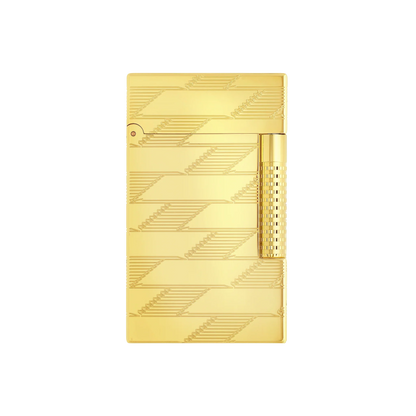 S.T. Dupont Le Grand Guilloche Monogram 1872 Gold Lighter/Briquet C23178