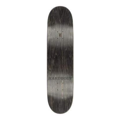 Hardbody Skateboards Classic Logo Deck 8.75" Black - White