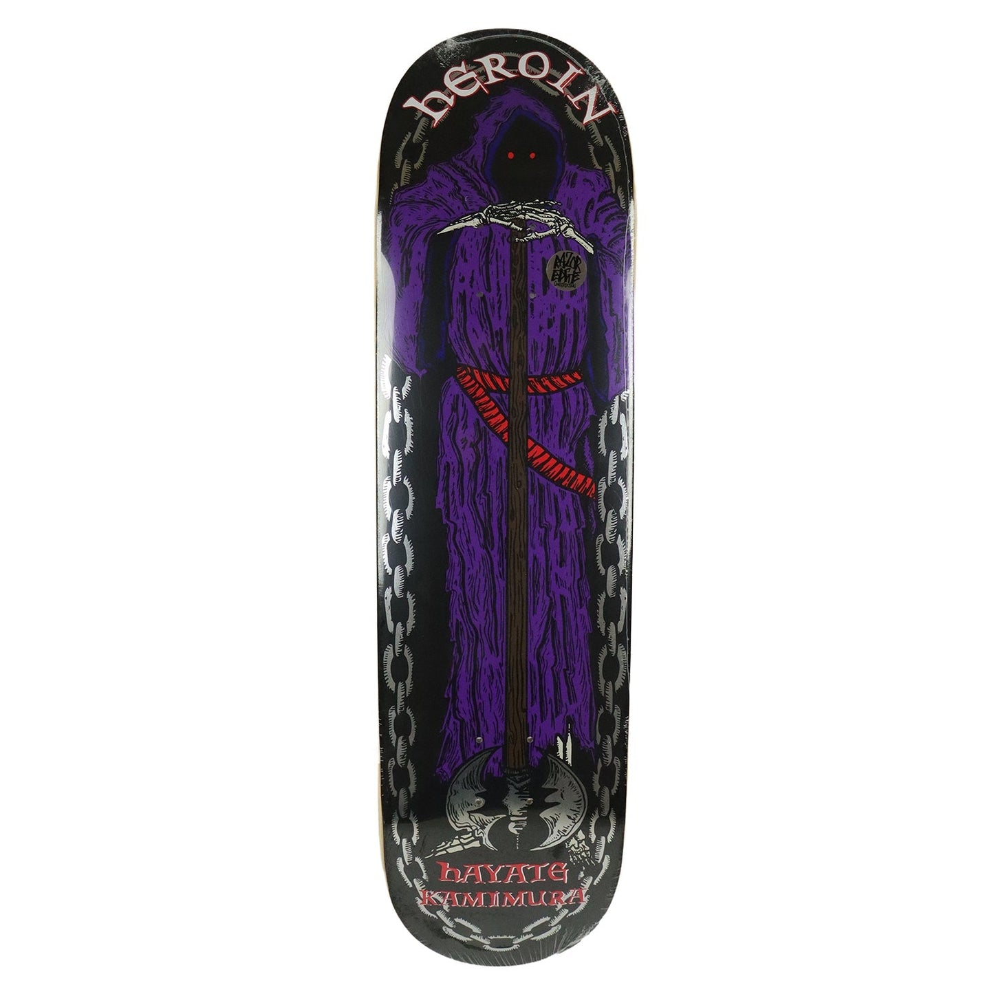 Heroin Skateboard Deck Hayate KO2 Axe Man 8.25" x 31.9"
