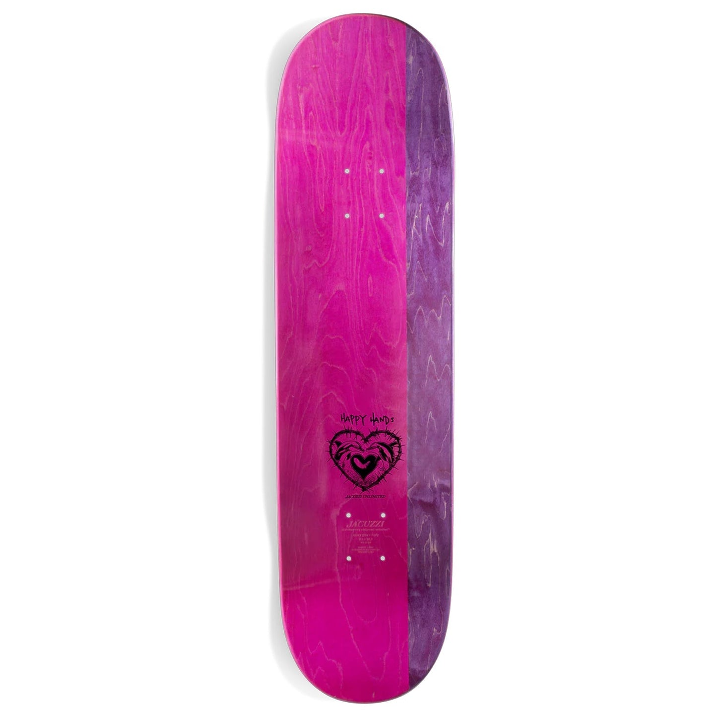 Jacuzzi Skateboard Deck Rainbow Hands Jet Ski White 8.75" x 31.5"