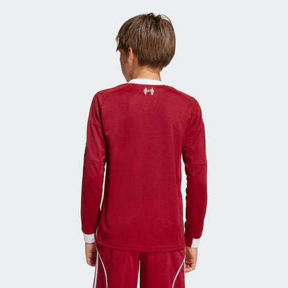 adidas Liverpool FC 25/26 Long Sleeve Home Jersey Kids