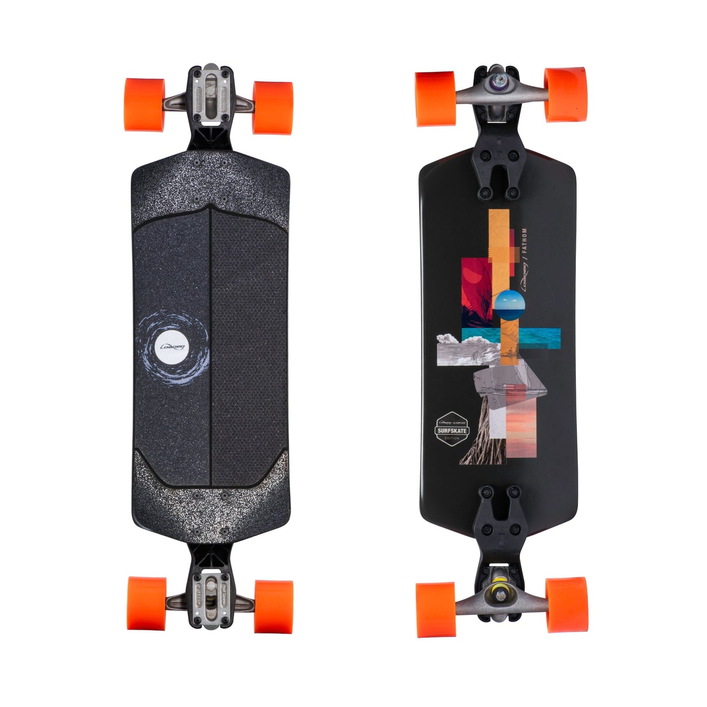 Loaded Boards Fathom Surfskate Complete; Zee Bracket, Carver Trucks and Orangatang Kegels