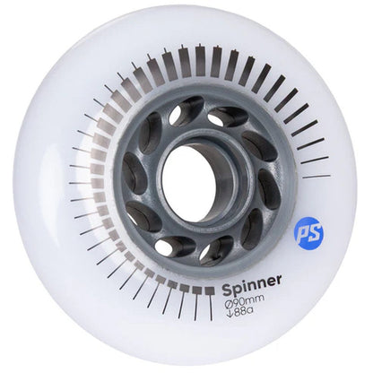Powerslide Spinner White 90mm/88A Wheels (Pack of 4)