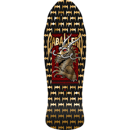 Powell Peralta Skateboard Deck Caballero Street Black/Gold Foil Old School Reissue